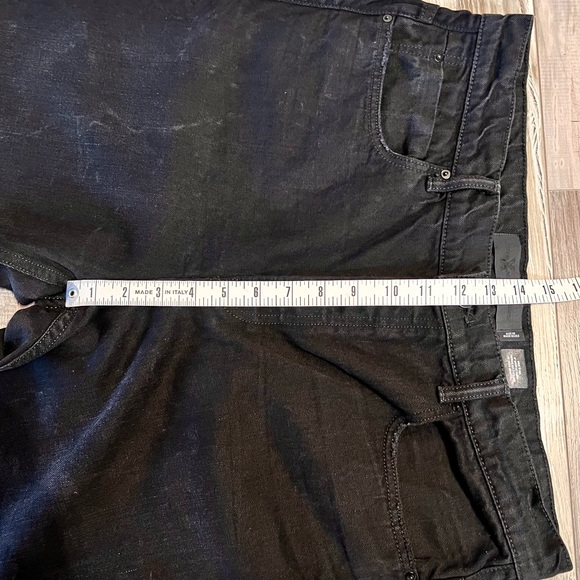 Denim x Alexander Wang 003 Boy Fit Jean Size 30 Black Fade Button Fly Distressed - Picture 13 of 16